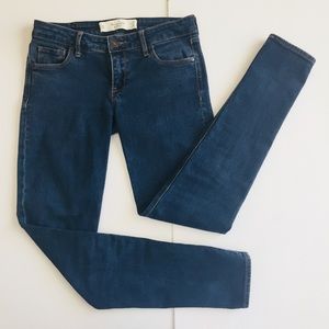 Abercrombie & Fitch (A&F) dark wash skinny jeans